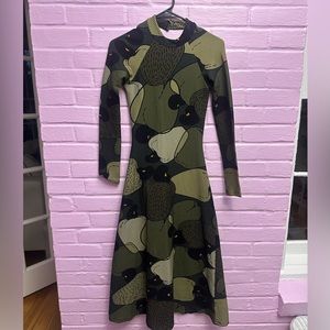 Midi Olive Farm Rio Dress with open back